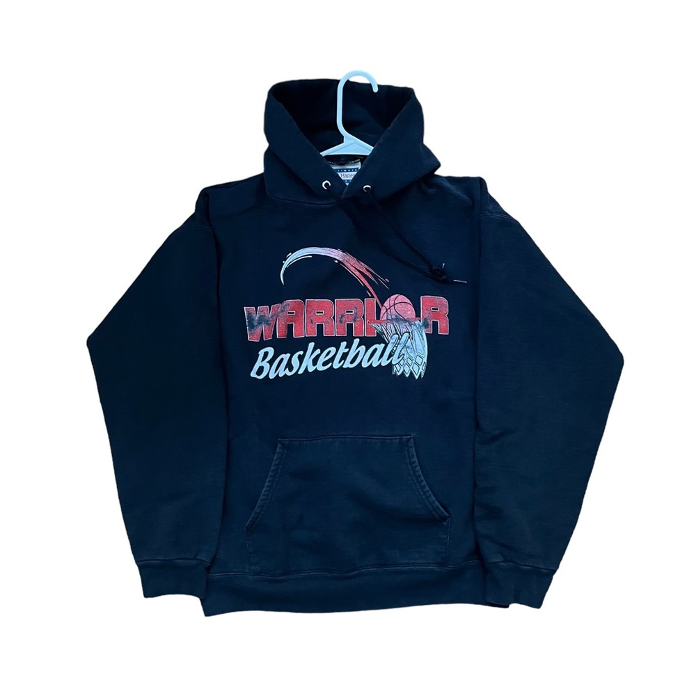 Vintage Hanes Ultimate Cotton Warrior Basketball Mens Medium Hoodie